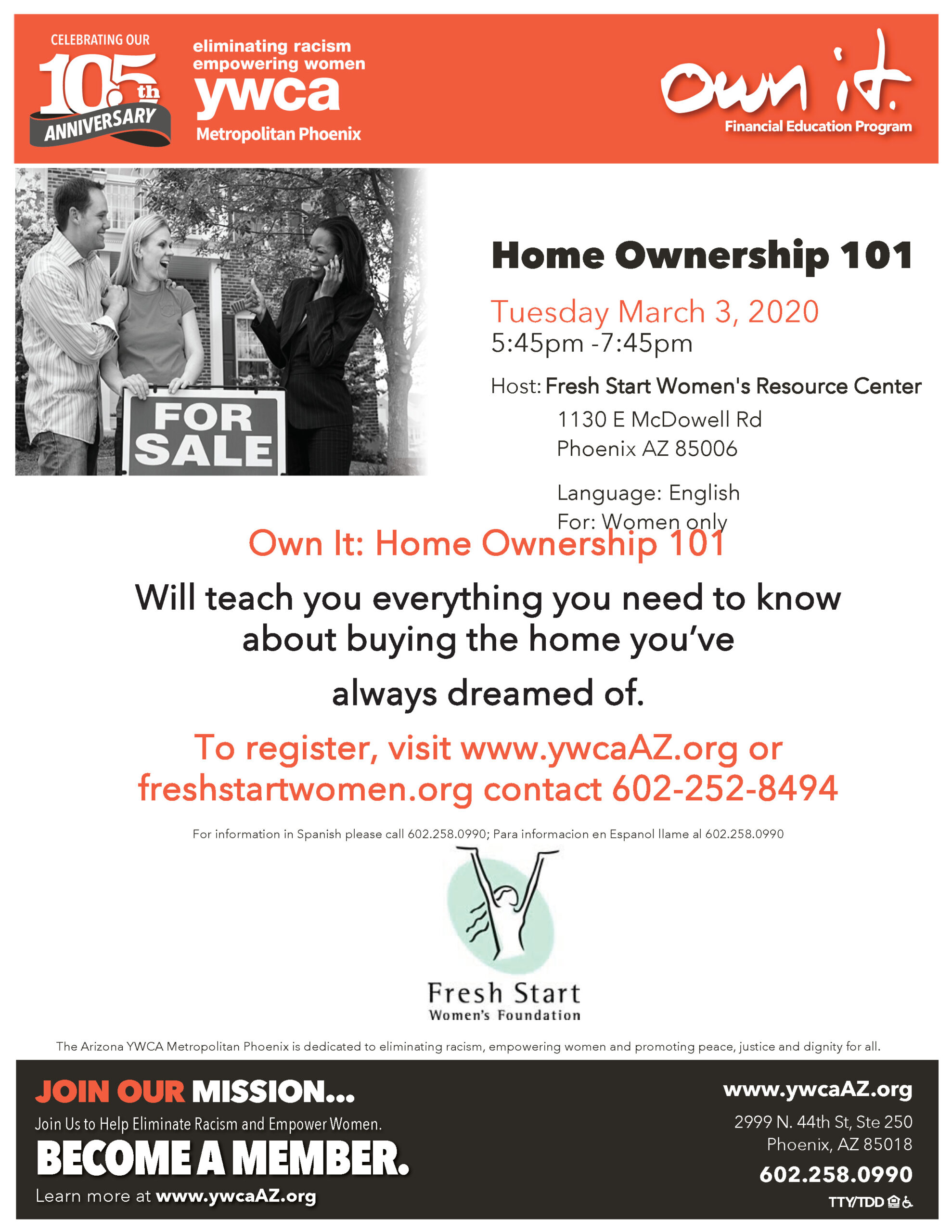 03 19 Own It Home Ownership 101 Fresh Start Ywca